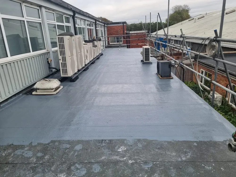 Commercial flat roof refurbishment